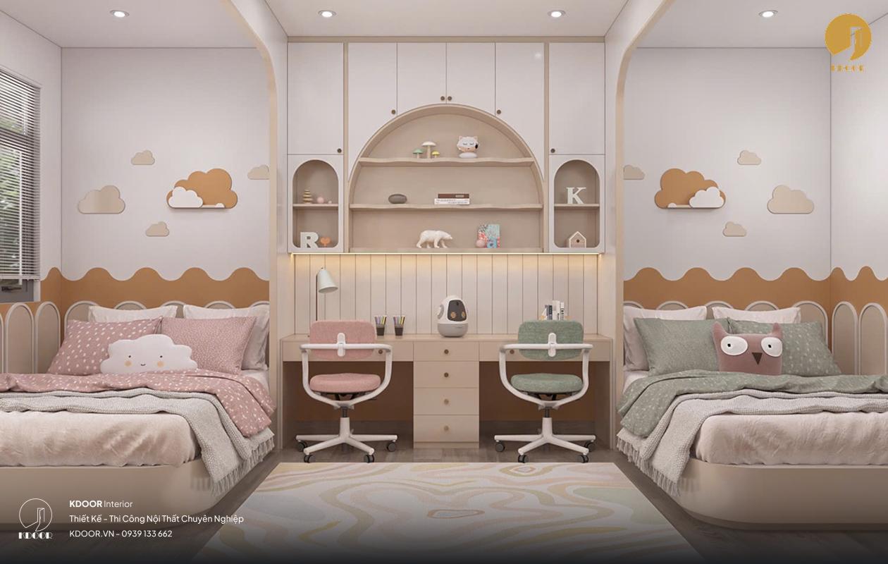 Phòng ngủ cho hai bé